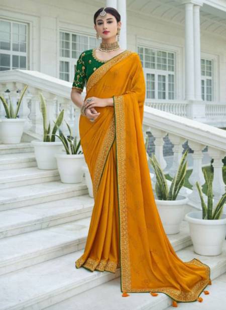Orange Colour SULAKSHMI DEVIKA 2 New Stylish Wedding Wear Heavy Designer Saree Collection 1110